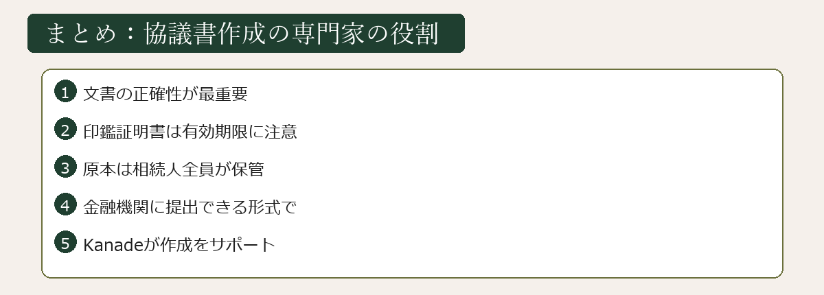 協議書作成の専門家の役割