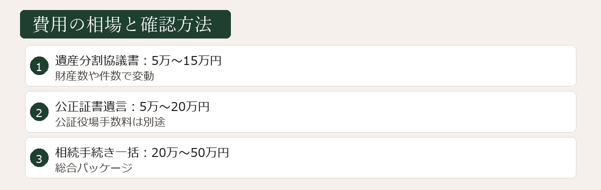 費用の相場と確認方法