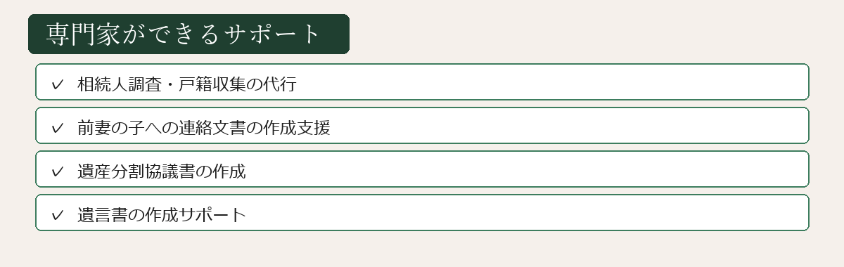 専門家サポートの図解
