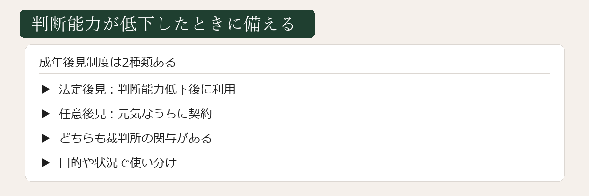 判断能力低下時の2つの仕組み