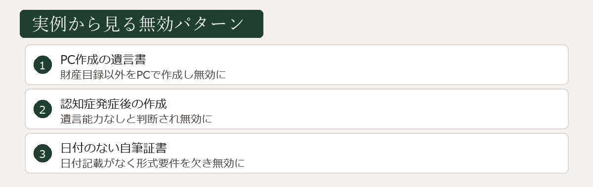 実例から見る無効パターンの図解